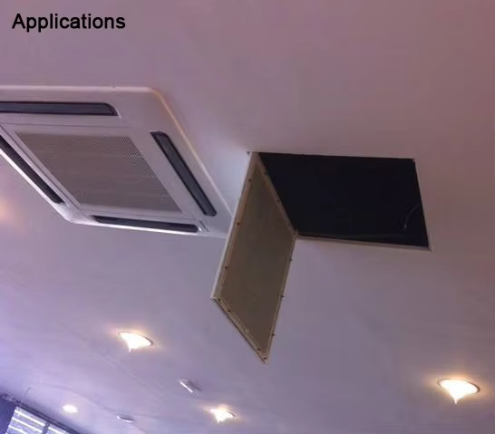 Square Gypsum Board Access Door Flush Mounted Electrostatic Spraying