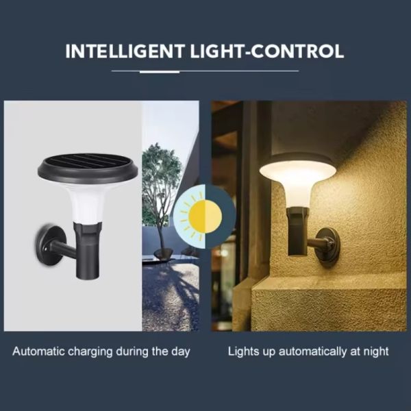 LED Solar Wall Light With Motion Sensor & Energy Saving for Outdoor Garden Security