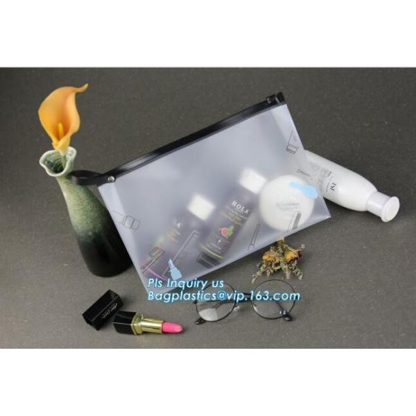 Matte Clear Soft Plastic Clothes Storage Bag Zip lock Slider Seal Reclosable Frost Zipper Packing Pouch For Cosmetic Pac