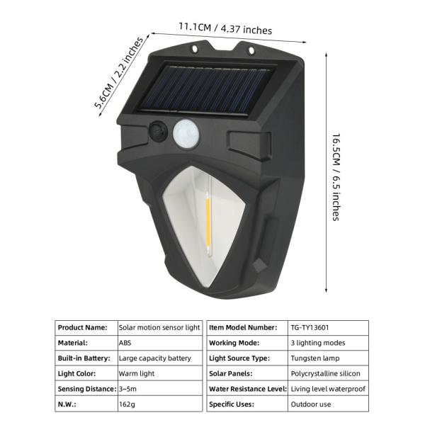 Multipurpose Solar Power Wall Lights Outdoor Motion Sensor Human Induction Adjustable Head