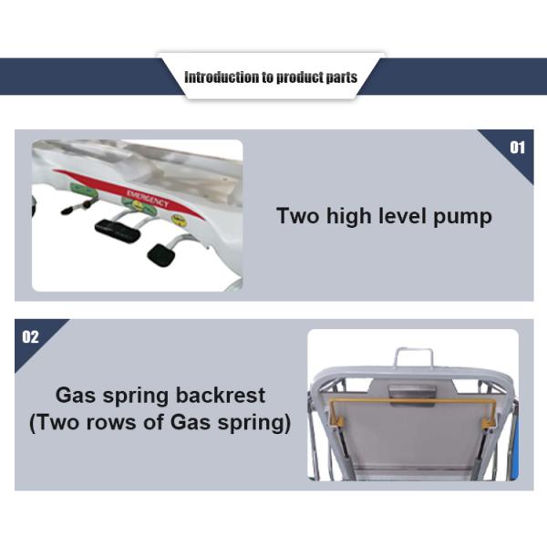 MN-YD004 Patient Multi-Function Transport Ambulance Trolley Hydraulic Stretcher for Hospital