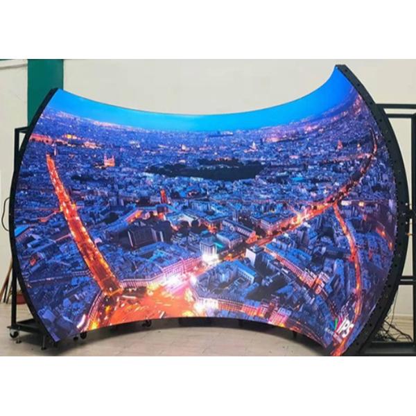 High Brightness Building Facades Creative LED Display Flexible P2mm Modules with Refresh 3840Hz and High Definition