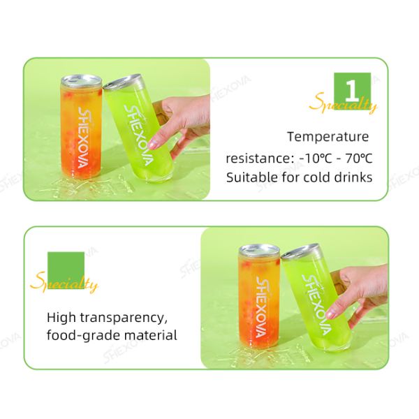 Packaging and shipping of customizable clear cans