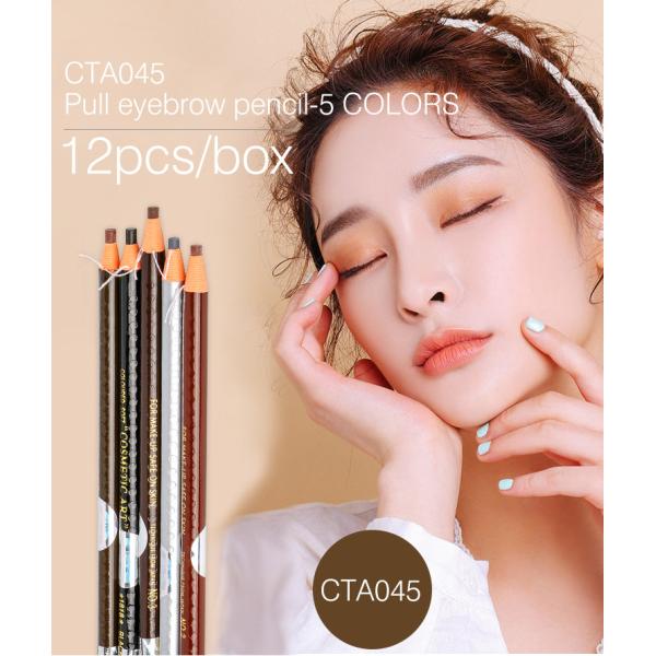 Private Label Pull Eyebrow Pencil Waterproof Paper Roll Eyebrow Pencil For Microblading
