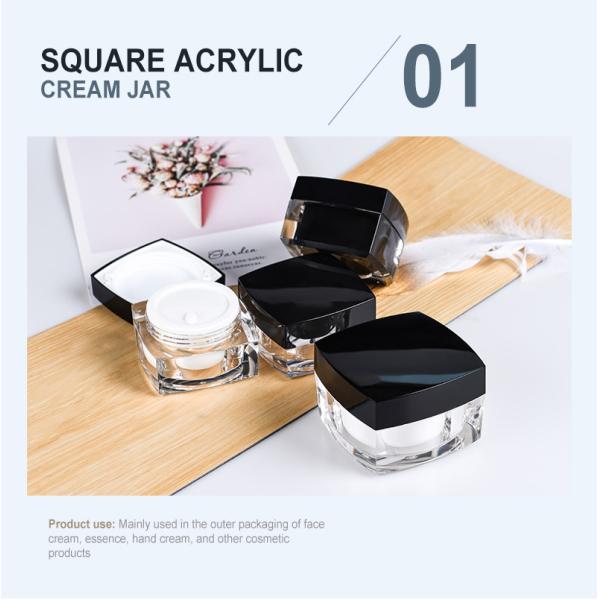 5ml Double Wall Pmma Empty Cream Containers Od 34mm