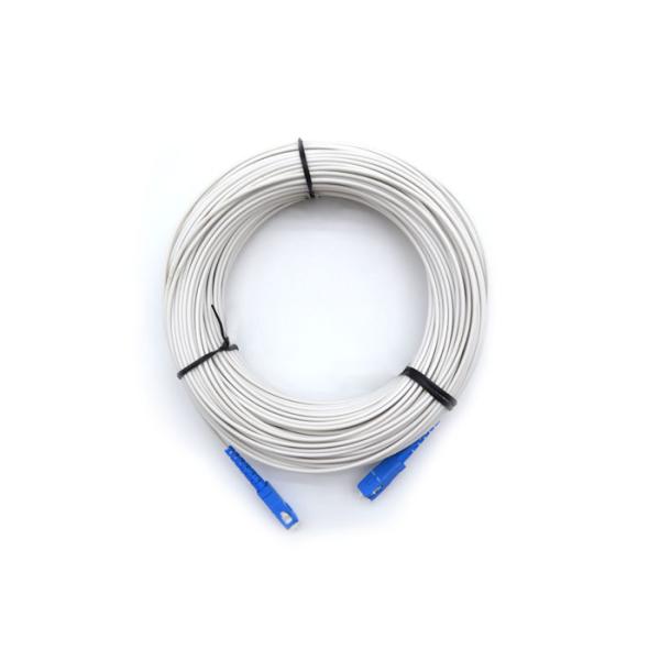 Simplex G652D Fiber Optic Butterfly Cable Ftth Drop Patch Cord With SC/UPC Connector
