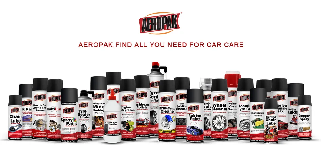 Car care cleaning products spray cans display