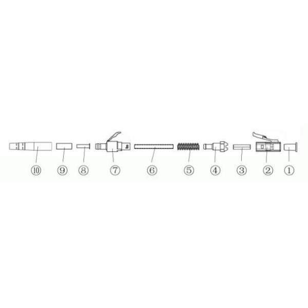 60dB LC APC 0.9mm Fiber Optic Pigtail