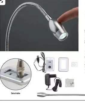 DC5V2A Input USB Flexible LED Reading Light for Bed Side Desktop and Sofa Armrests