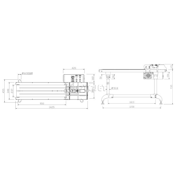 CPG 340-D Food Paper Feeder Machine Electric Pagination Machine
