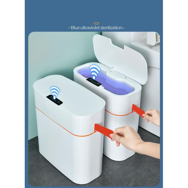 Smart Trash Can Automatic Bagging Garbage 3.4 gal Garbage Slim Smart Trash Can
