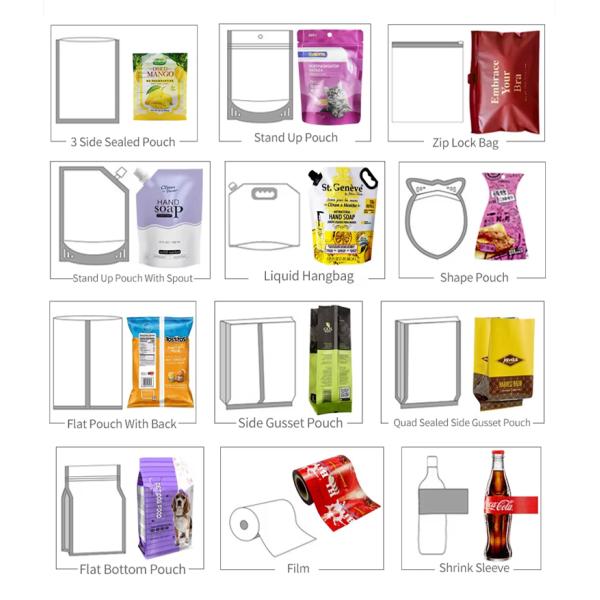 Custom Refillable Packaging Plastic Stand up Spout Pouch Bag for Laundry Detergent Liquid Soap