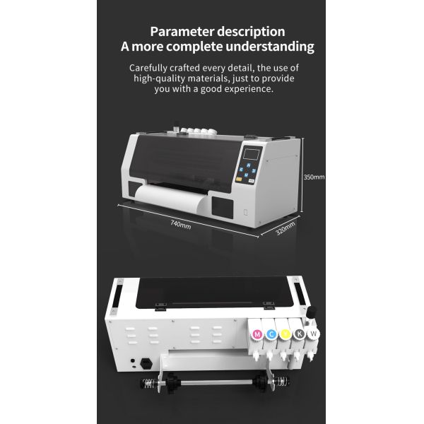 KECAI Professional A3 30CM XP600 DTF Printer Automatic White Ink Circulation Heat Transfer Printing Machine for Making Shirts