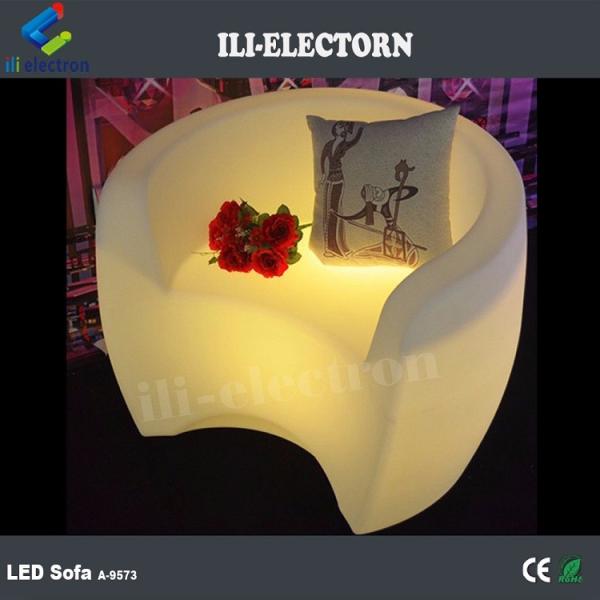 luxury LED lighting restaurant sofa seating