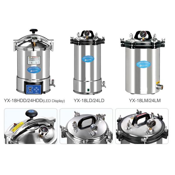 24L class N standard LCD display Automatic protect Microcomputer control Hospital steam sterilizer autoclave dental