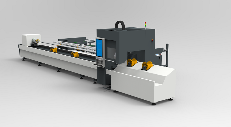 Horizontally Mounted Lathe Fully Automatic Loading Tube Metal Laser Cutting Machine