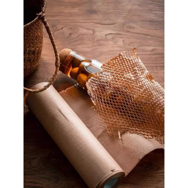TSCX Biodegradable Eco Friendly Recyclable Logistics Packaging Protective Compostable Wrap Gift Cushioning Gift Honeycomb Paper