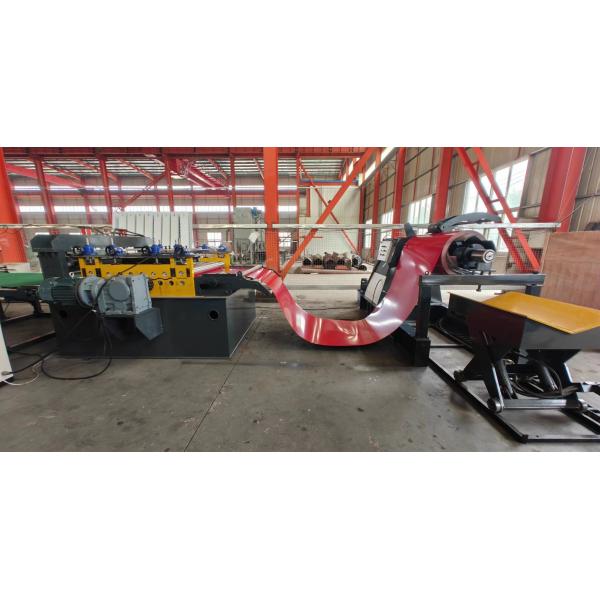 Automatic Cuting To Length And Slitting Line With Razor Blade Slitting Method