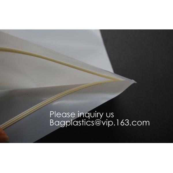 100% Compostable Material Slider Grip Bag PLA Biodegradable Corn Starch Compostable Slider Lock Bag For Food Storage
