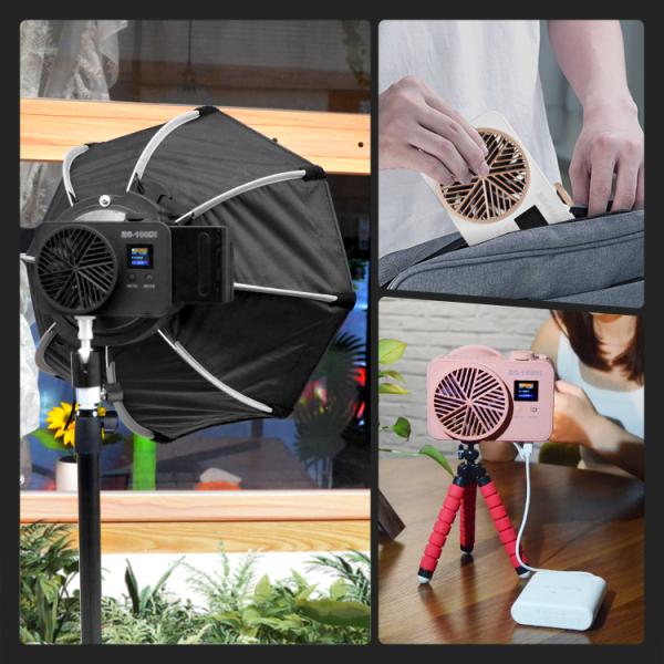 Wireless Control 0.4kg Cob Led Video Light 100watt Vlogging Kit Usb Charging Photography Lighting