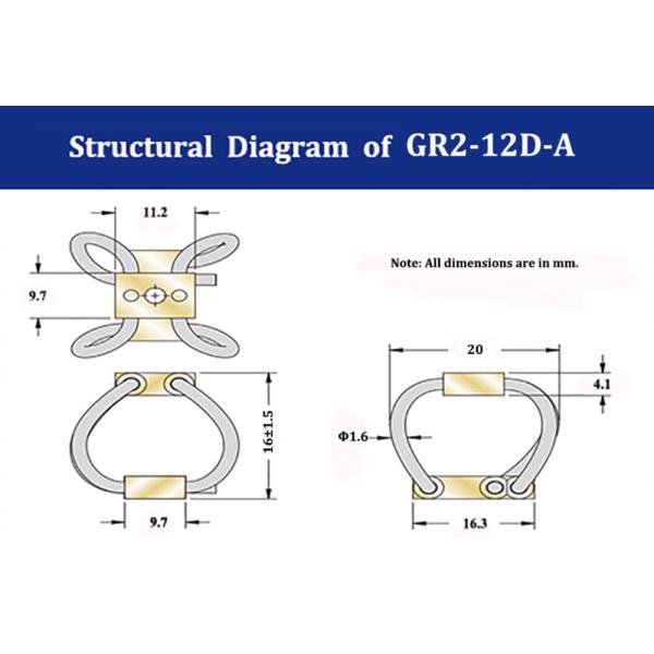Anti Vibration Small Shock Isolators Shock Isolator GR2-12D-A
