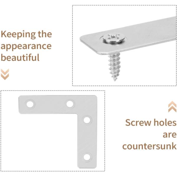 Cabinet Angle Brackets Commercia Residential Application Black Silver Customized Sleek Modern Design