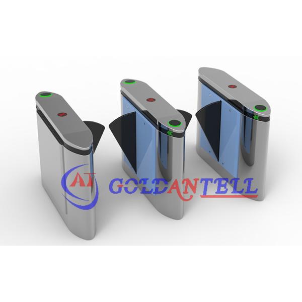 Face Detection IP54 0.6 Second ESD Entry Flap Barrier Gate