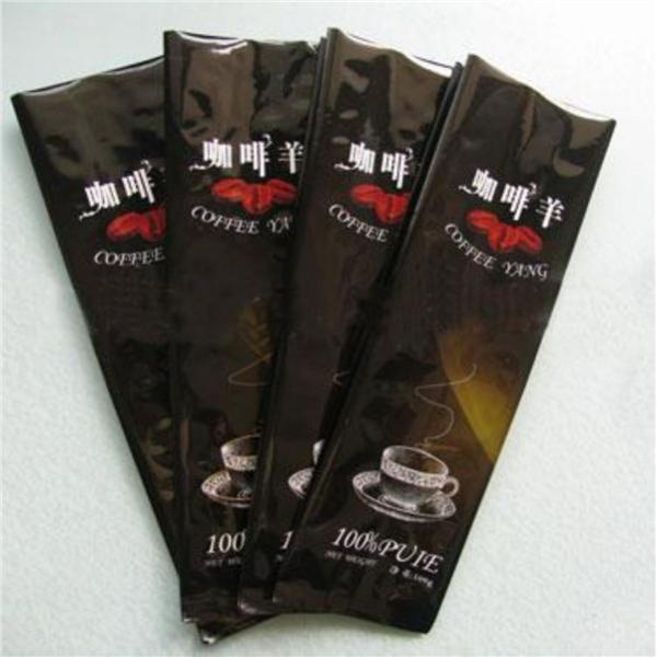 Custom Made Plastic Pouches Packaging , Side Gusset Coffee Packaging Bags