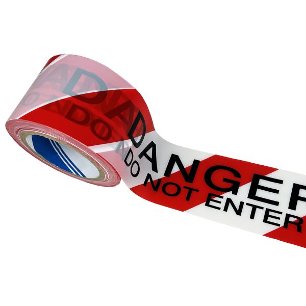 Custom Printed Logo Danger Tape PE Roll Non-adhesive Barricade Tape