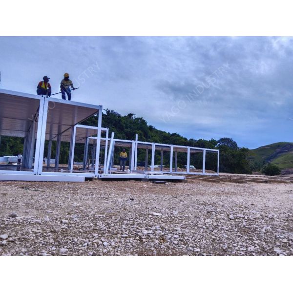 Weatherproof Modular Office Building Container Temporary Housing Onsite