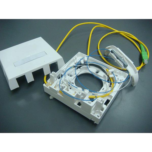 4 Ports Self Clip Fiber Optic Terminal Socket SC Adapters For Wall Mounted