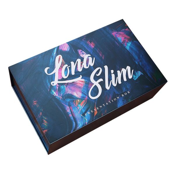 Custom Luxurious Flip Open Gift Boxes Pearl Perfume Bottle With Plastic Lining