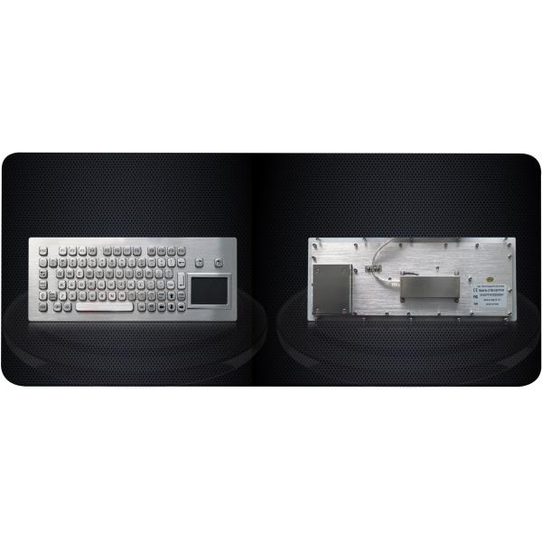 Ruggedized Stainless Steel Explosion Proof Keyboard For Kiosk PS2 Or USB