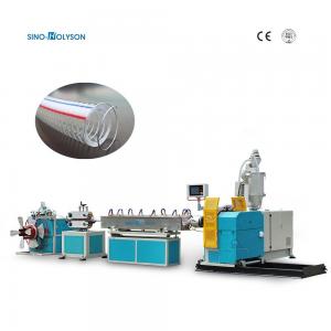 China 75rpm Steel Reinforced PVC Hose Making Machine With 38CrMoAlA Screw Material on sale