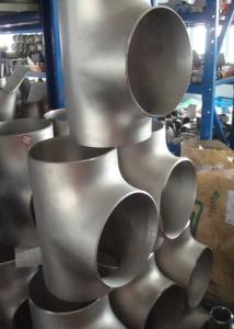 Quality Carbon Steel / Stainless Steel Butt Weld Fittings Steel Pipe Tee with ISO9001 Approvals for sale