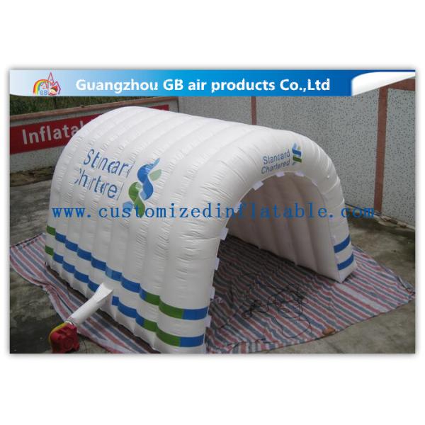 Customizable White Inflatable Portable Spray Booth Tent Quadruple Sewing With Printing
