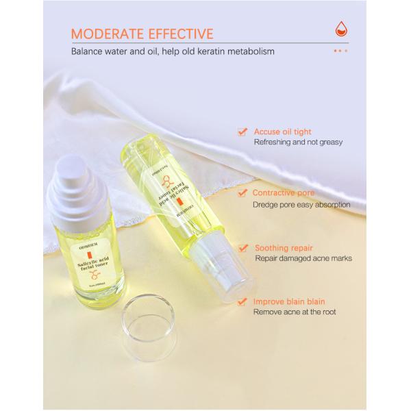 Toner For Oily Acne Prone Skin Hydrating Facial Toner AHA BHA Salicylic Acid Face Mist