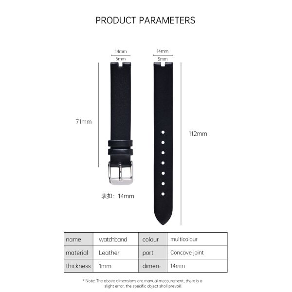 Waterproof, Soft, And Elegant Leather Strap