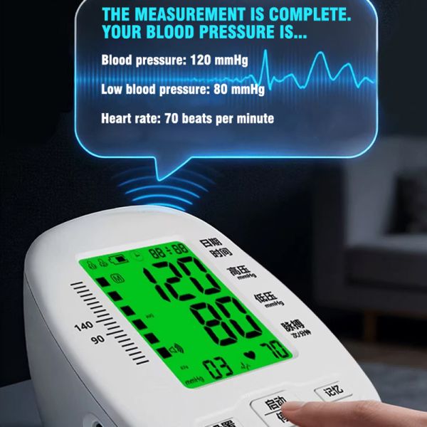 Arm-type electronic blood pressure monitor, medical standard, one-button measurement. (Model: B-01C)