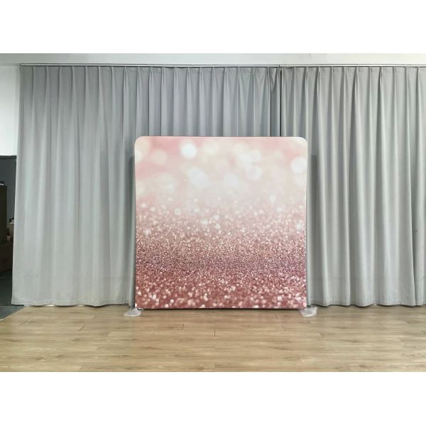 8x7.5ft Pillowcase Backdrop Two Stands Five Printed Covers Photo Booth Setup