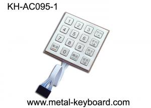 China Anti - Vandal Stainless Steel Keyboard , Outdoor Access Entry keypad with 16 keys on sale