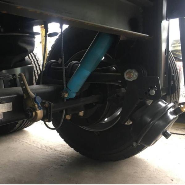 sinotruk 5 axle 45 cbm dump trailer