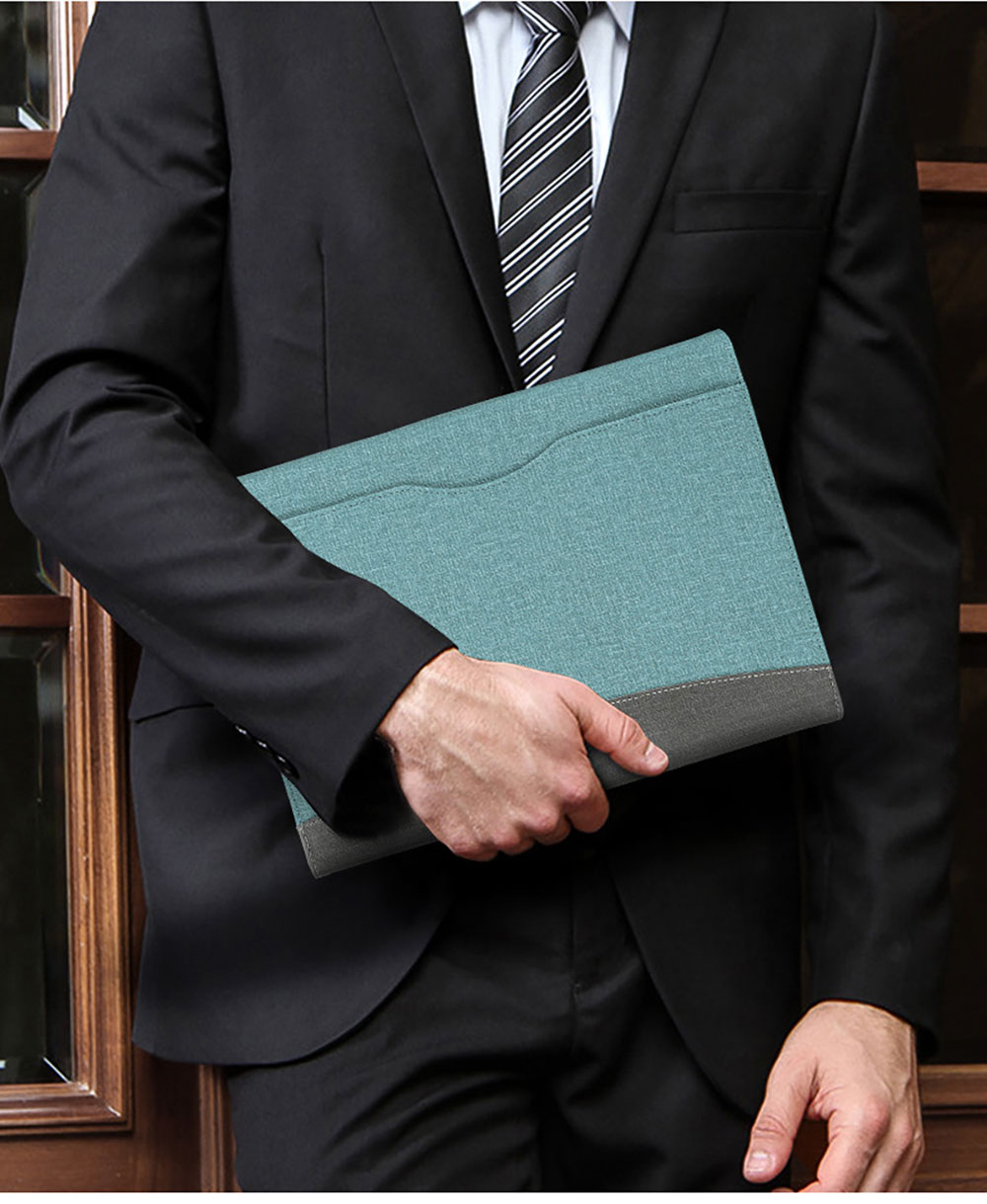 Custom Tailored Fabric Folio Protective Case for Microsoft Surface Go 1/2/3/4 10.5" Multi-Angle Stand,Stylus Loop&Card Pocket