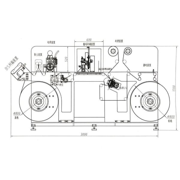 Varnishing Label Enhancing Machine 288mm Image Width