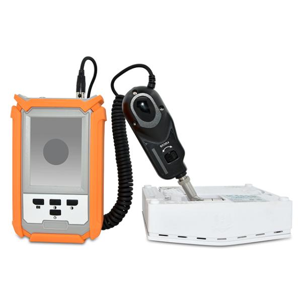 Orange Color FTTH Fiber Optic Power Meter All In One With 3.5" Screen