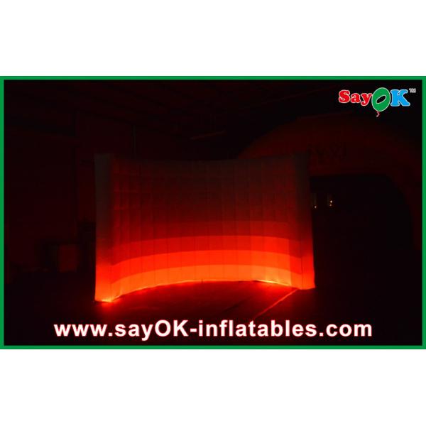 Inflatable Party Decorations Customized Red / Blue Large Led Inflatable Walls For Stage Decoration