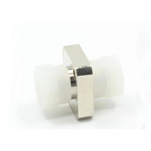 FC Simplex Square Type Fiber Optic Adapter Metal Type With Ceramic Sleeve