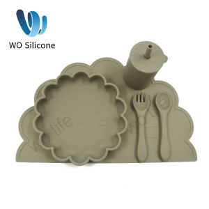 CPC OEM Silicone Baby Bowl Feeding Set For Toddlers