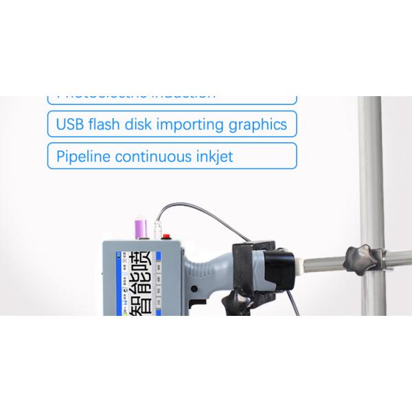TIJ Printer Handheld Desktop Digital Eco Solvent Printer with Large Screen Display