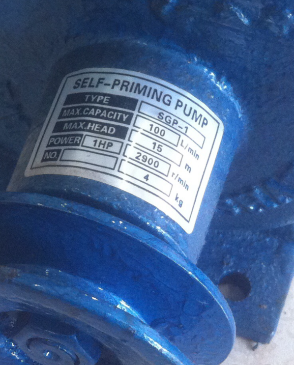 SGP-1 Small Oil Pump Self-priming Pump